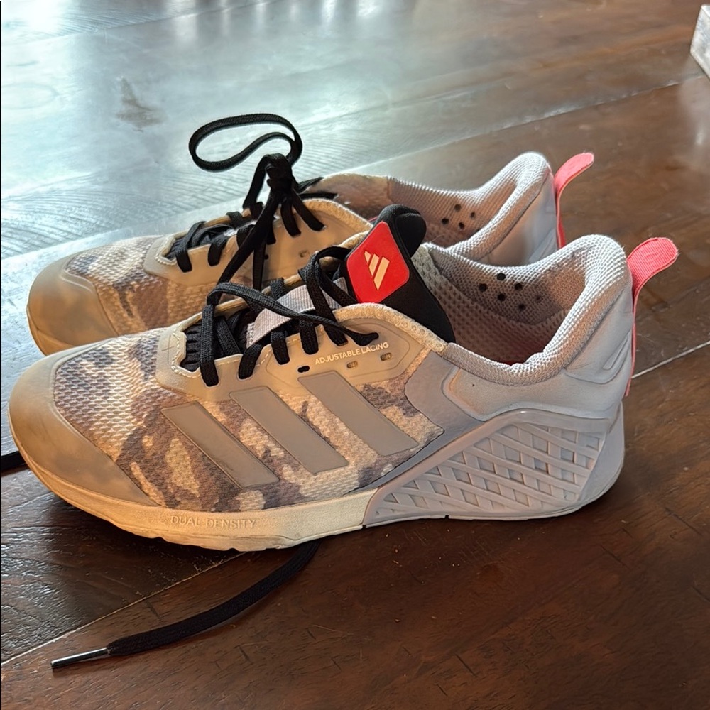 Adidas training Shoes - chalk white/glory grey/bright red